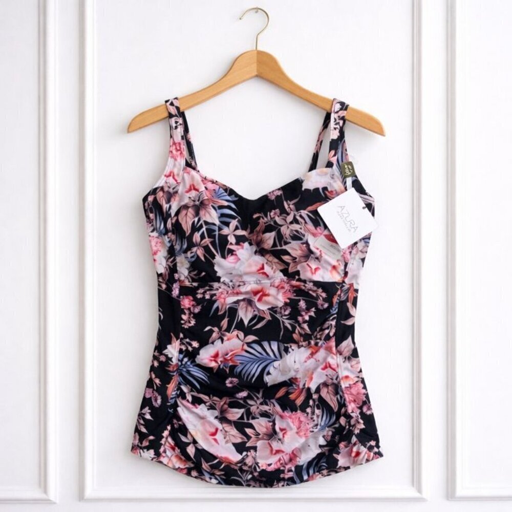 NWT Azura Australia Zinna Singlet Underwire Tankini Swimsuit Top DD-E Cup